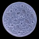 1 шт. силиконовая смола антипригарная формы на Хэллоуин сделай сам мини-призрачная летучая мышь в виде тыквы Экологически чистая форма для ювелирных изделий, подарок для рукоделия 6,8*6,8 см