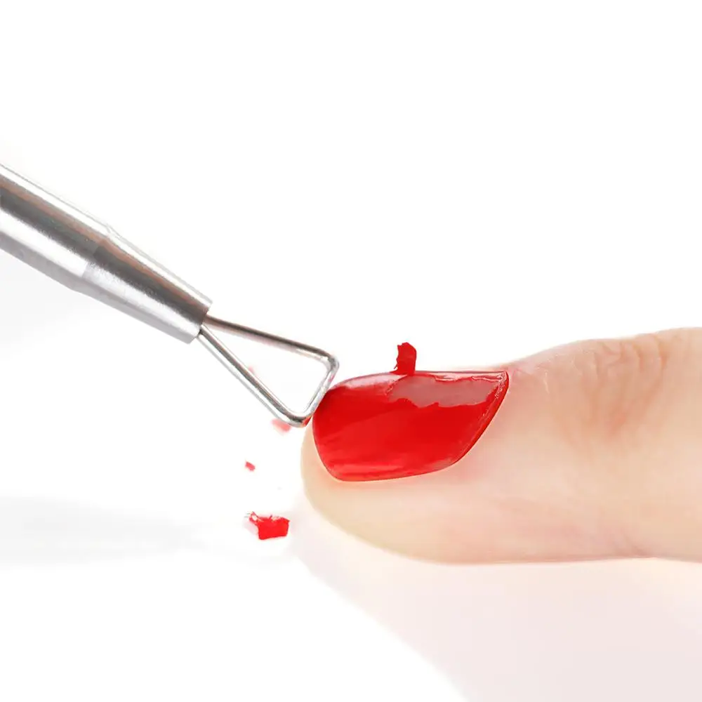 COSCELIA 1 шт. нержавеющая треугольная палочка для удаления гель-лака средство