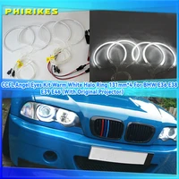 ccfl angel eyes kit warm white halo ring 131mm4 for bmw e36 e38 e39 e46 with original projector
