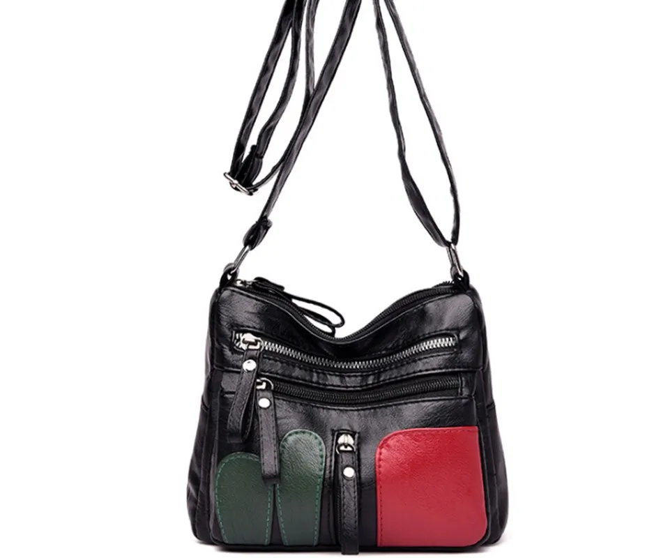 Женские сумки через плечо из мягкой кожи простые модные маленькие дамские