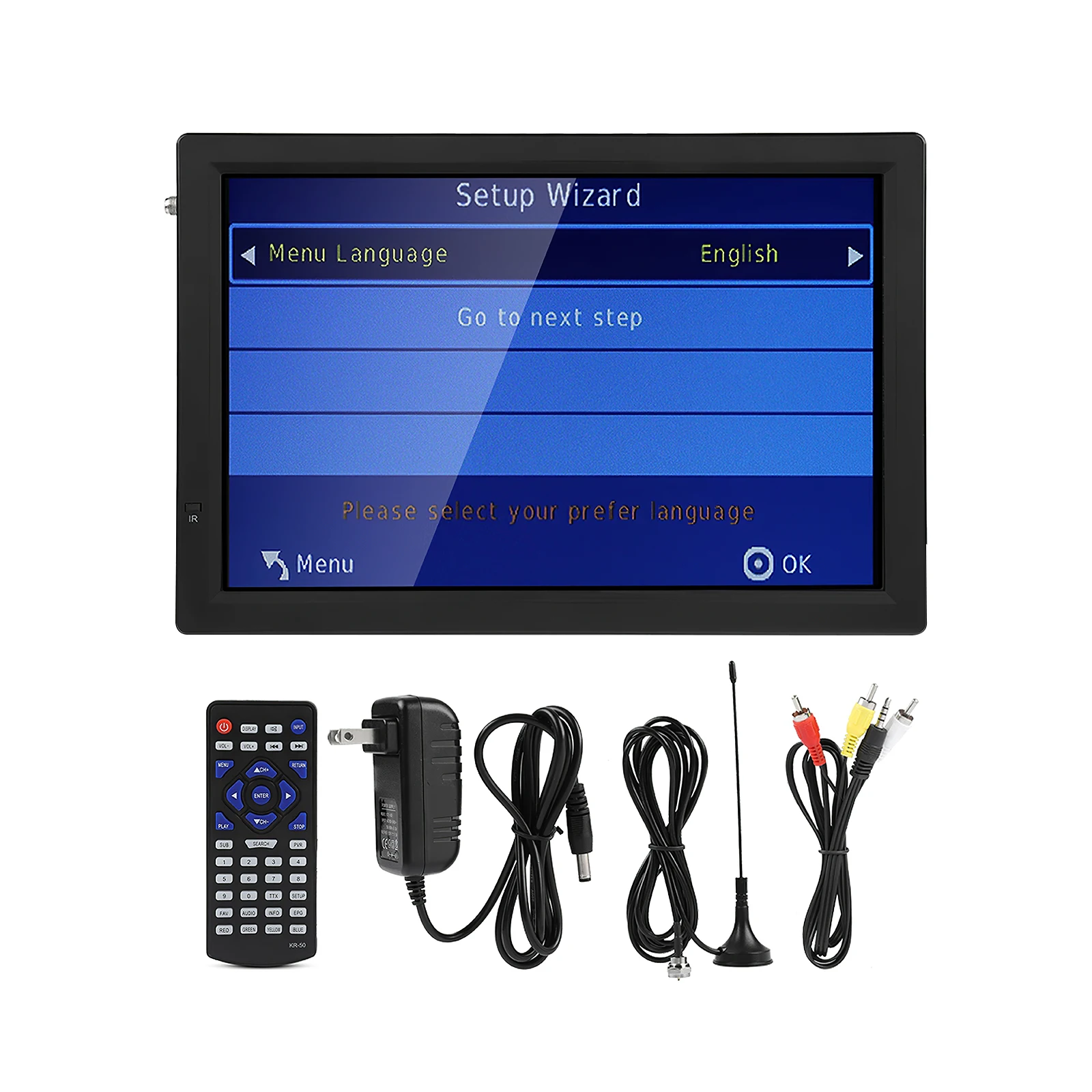 Светодиодный телевизор 14 дюймов Высокое разрешение ЖК дисплей ТВ Цветной 1280*800