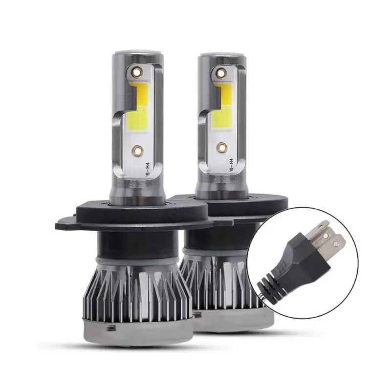 

H4 LED Headlight Conversion Kit COB Hi/Lo Beam Bulbs 120W 26000LM High Power 6000K White+3000K Yellow Light Car Accessories