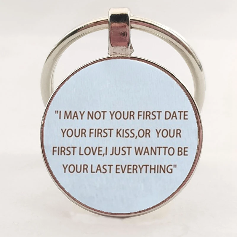 Парный стеклянный Брелок безопасный для вождения потому что я тебя люблю