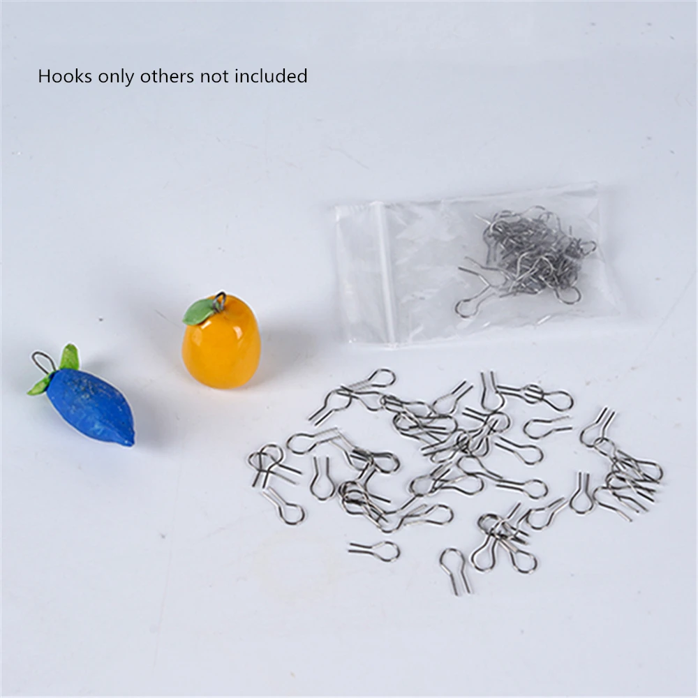 

High Temperature Resistance Tungsten Wire Hanging Firing Hook Jump Rings Pottery Ornament Hanger U Shape Hooks 100 pieces