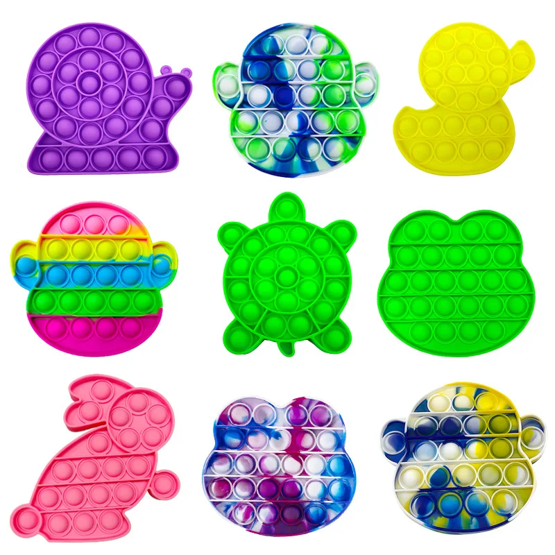 

Антистрессовая депрессия, игрушка для аутизма Pop It Fidget, снимающая форму, силиконовые пузырьки с мышцами, рождественский подарок