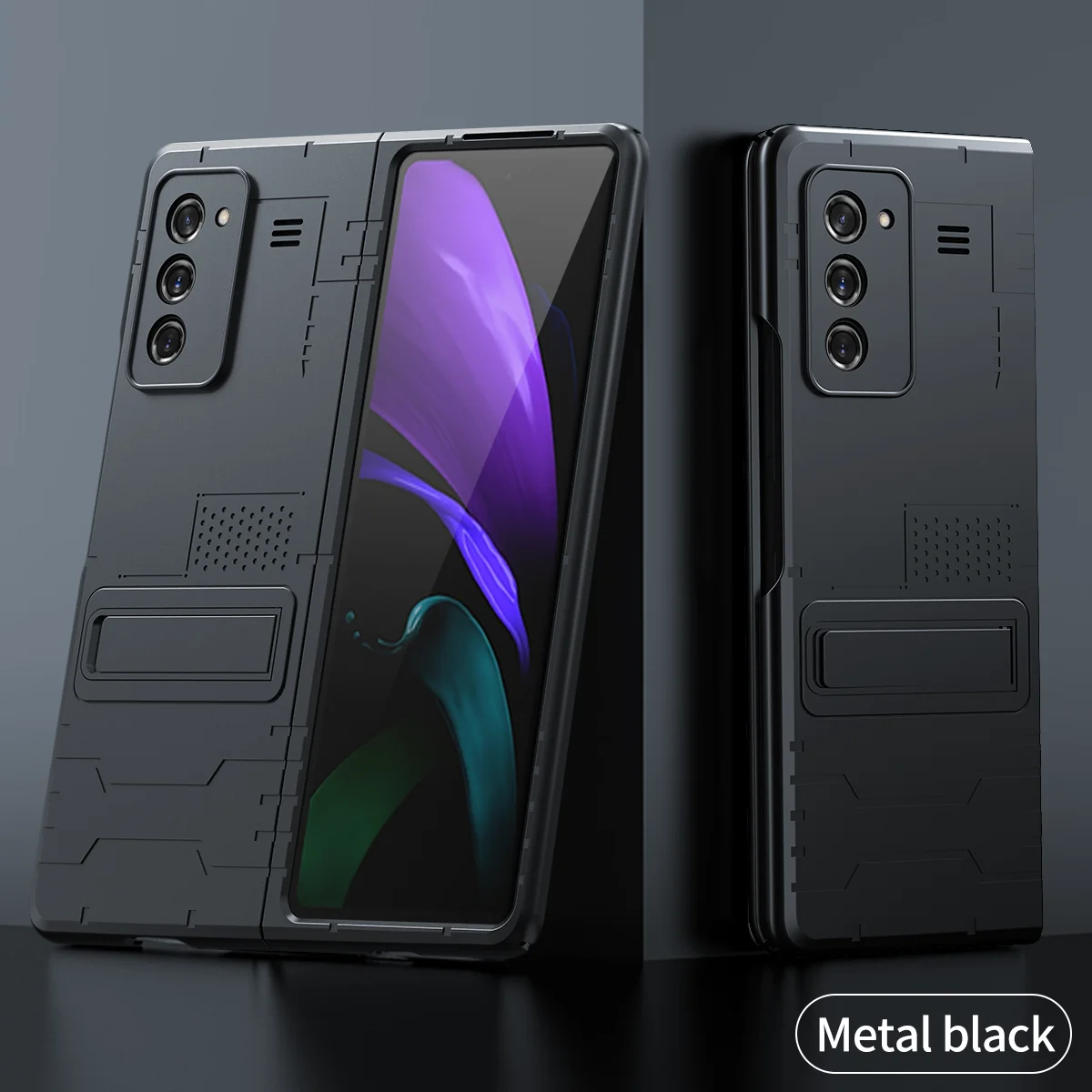

Stand Function Protective Case for Samsung Galaxy Z Fold 3 5G Fold2 Fold3 Fold 2 Anti-Knock Phone Cover Bag Coque