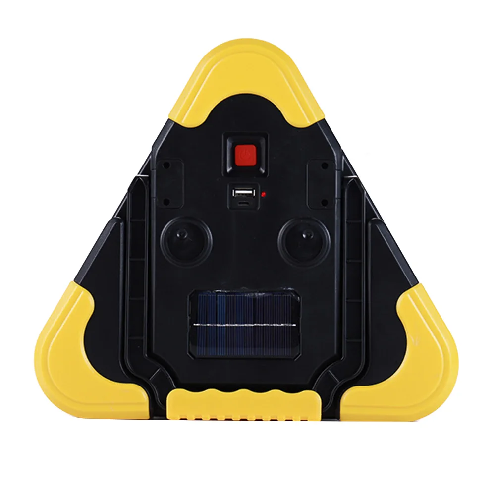 

USB Rechargeable Outdoor Camping Hiking ABS Car Repairing Lighting Portable Handle Traffic Warning COB Triangle Emergency Light