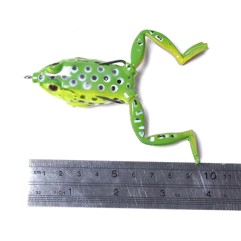 Реалистичная имитация лягушки резиновая Мягкая искусственная приманка 3D глаза