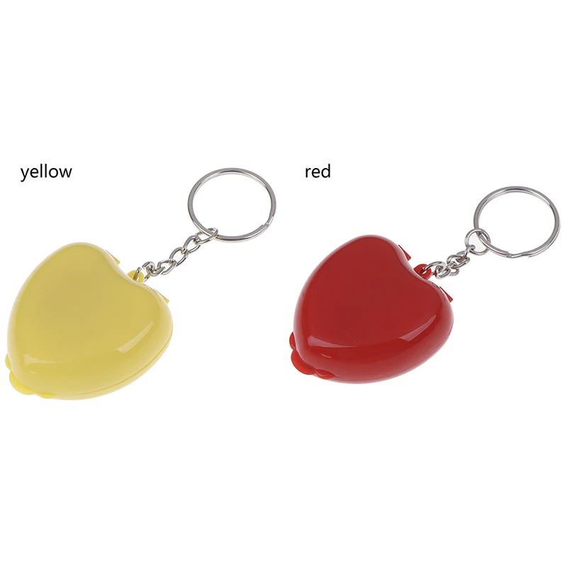 

1pc CPR Mask CPR Face Shield For CPR Resuscitator With One-way Keychain Key Ring Heart Shape First Aid Rescue Kit