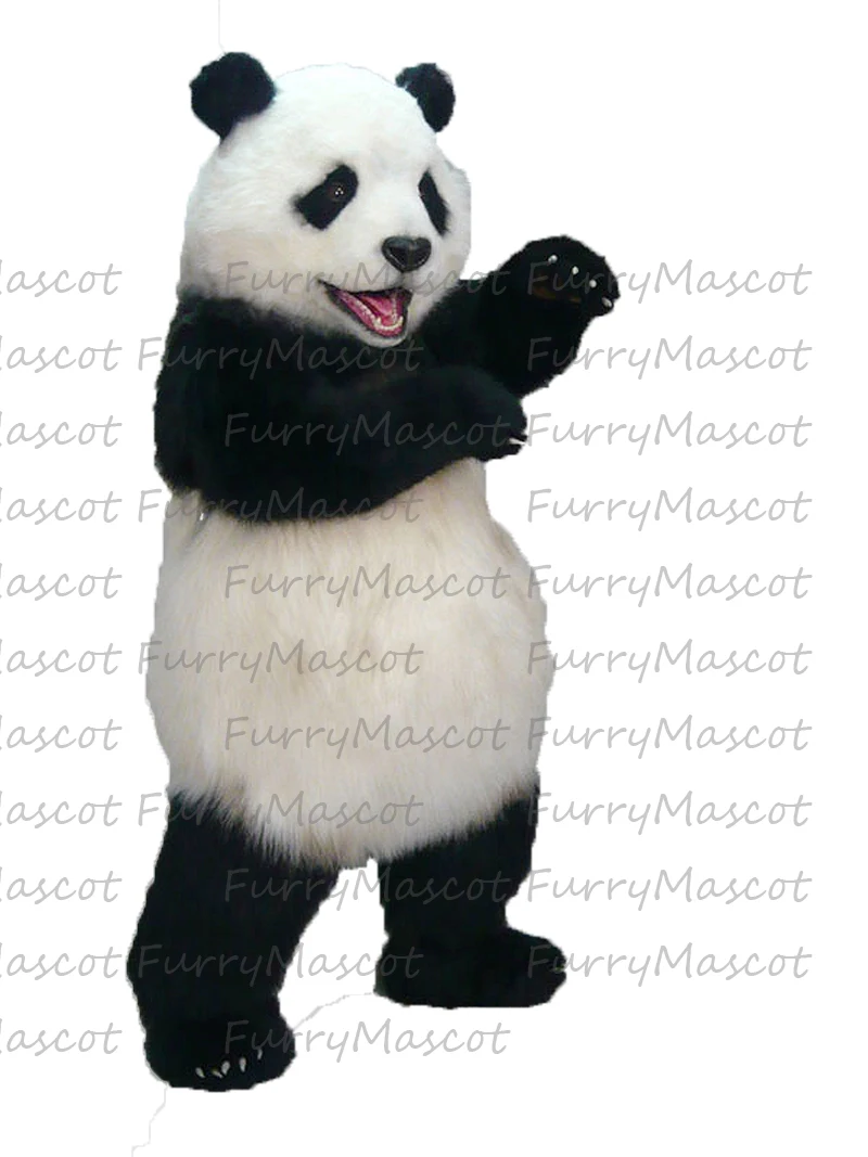 Высокая Q тапочки в виде плюшевой панды талисман костюм Косплэй вечерние
