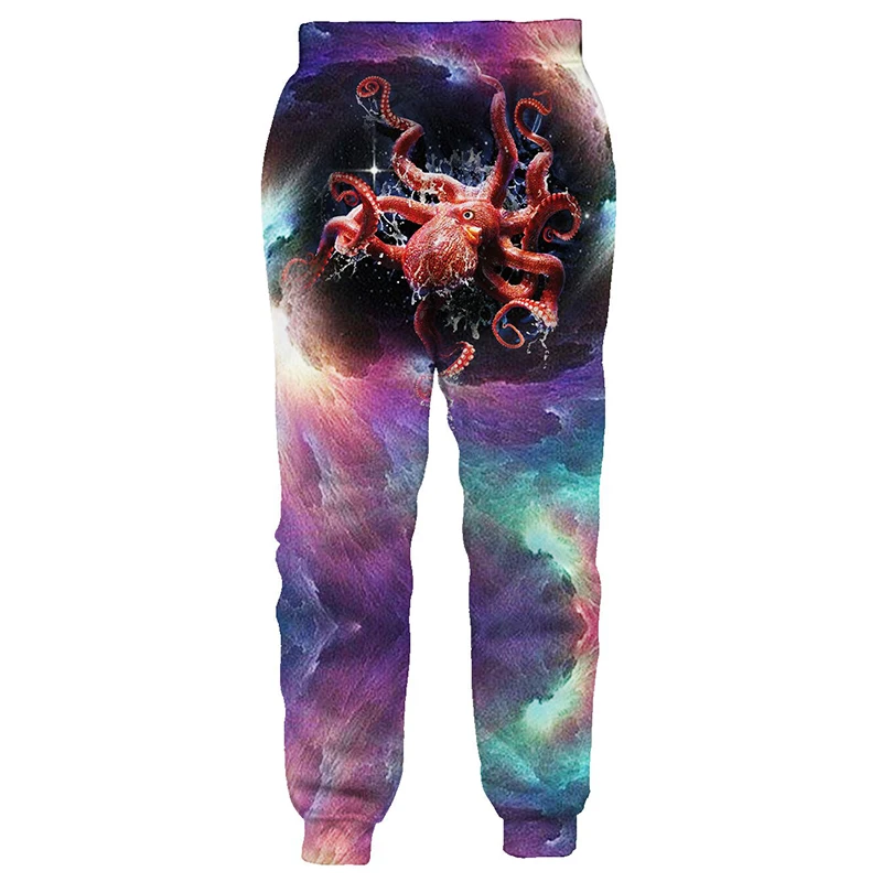 Штаны для бега унисекс с 3D принтом повседневные штаны в стиле хип-хоп уличная