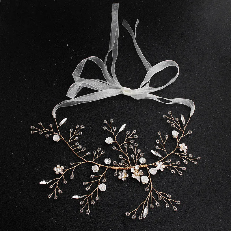 FORSEVEN изысканные хрустальные бусины полимерные ободки диадемы коронки для волос