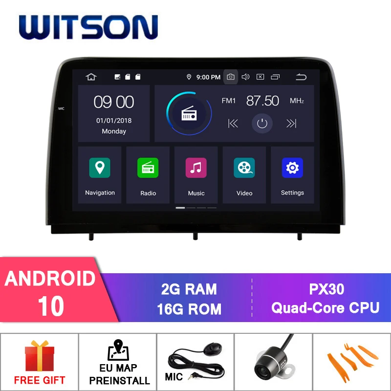 WITSON Android 10 0 IPS HD экран для FORD FOCUS 2019 автомобильный DVD 4 Гб RAM + 64 FLASH 8 Octa Core DVR/WIFI DSP DAB