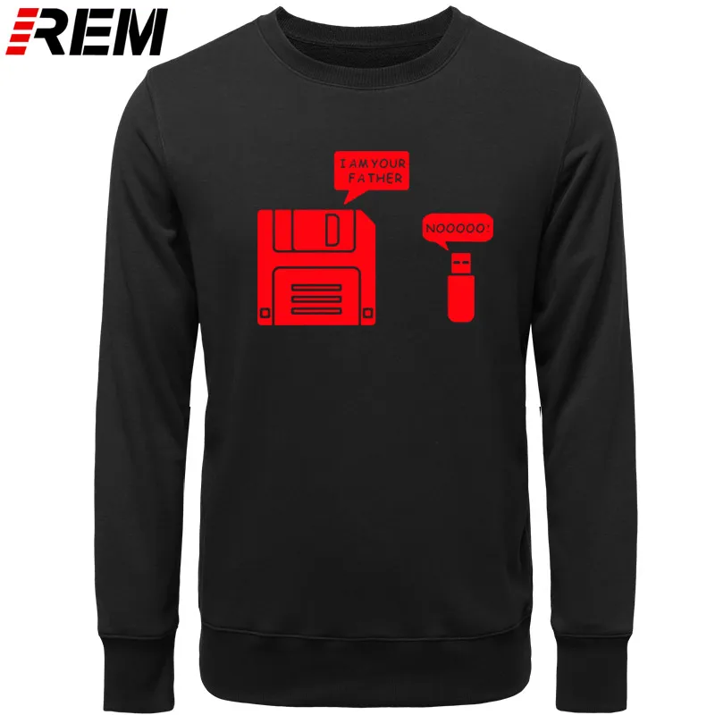 REM USB дискета я ваш отец мужские хлопковые с длинным рукавом юмором диск повседневные Camisetas Hombre мужские кофты с капюшоном, толстовки