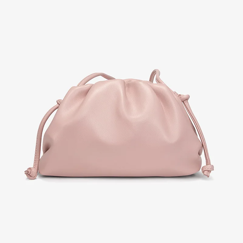 Женская сумка в стиле облако летняя мягкая плиссированная Сумка клатч из