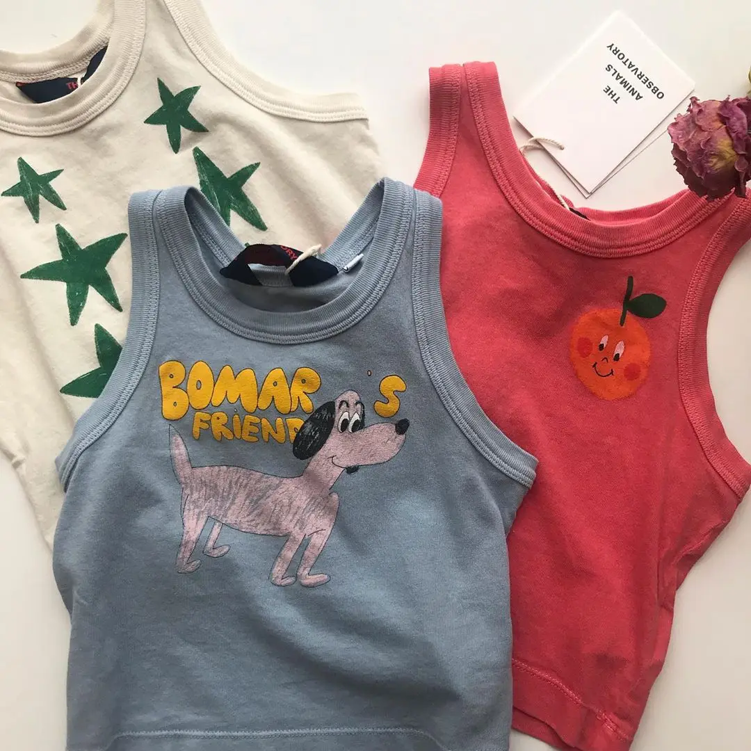 Baby Girl Boy t shirt Casual Sleeveless Summer Tops Cotton Tees 0-2Y | Детская одежда и обувь