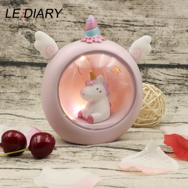 Светодиодный IARY Новинка Единорог светодиодный ночной Светильник s розовый синий