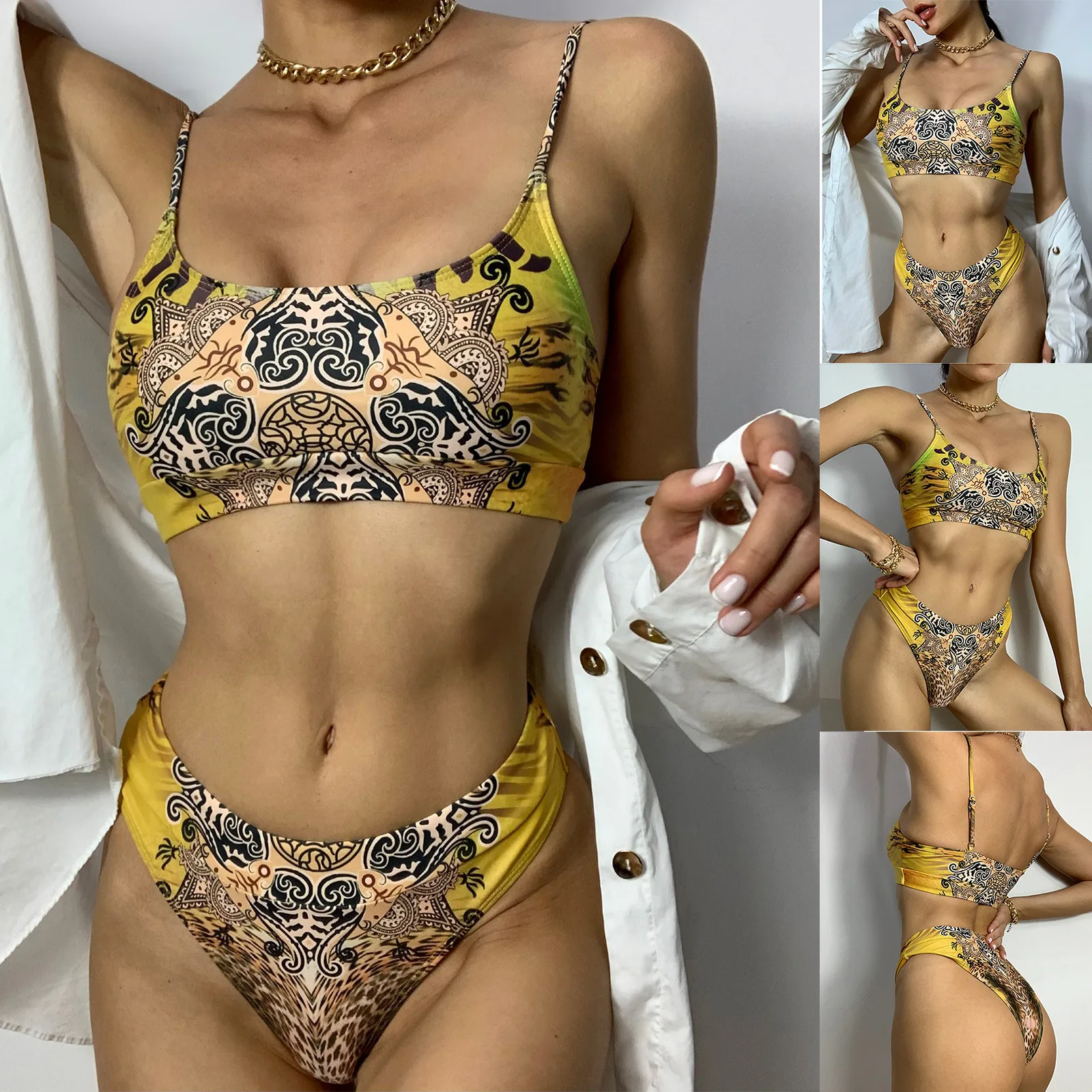 

Sagace women's Bikini strap stretch tight split swimsuit new swimming beach swimsuit bikinis 2021 mujer fashion bikini