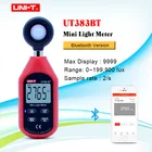 Цифровой Люксметр UT383BT Bluetooth, мини-светильник, измерительный прибор для окружающей среды, люксметр ручного типа, фотометр