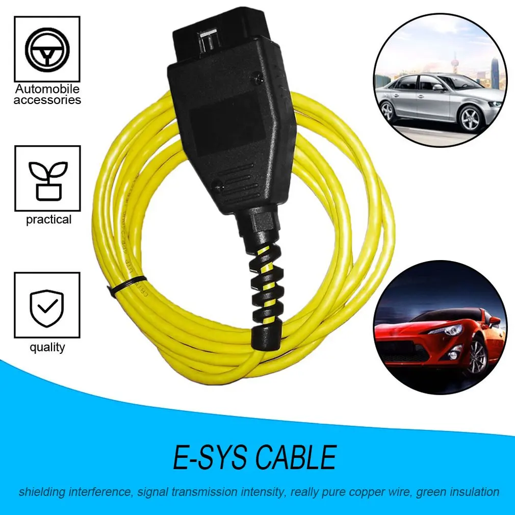 Кабель интерфейса Ethernet к OBD высокая производительность E SYS ICOM кодирование F series