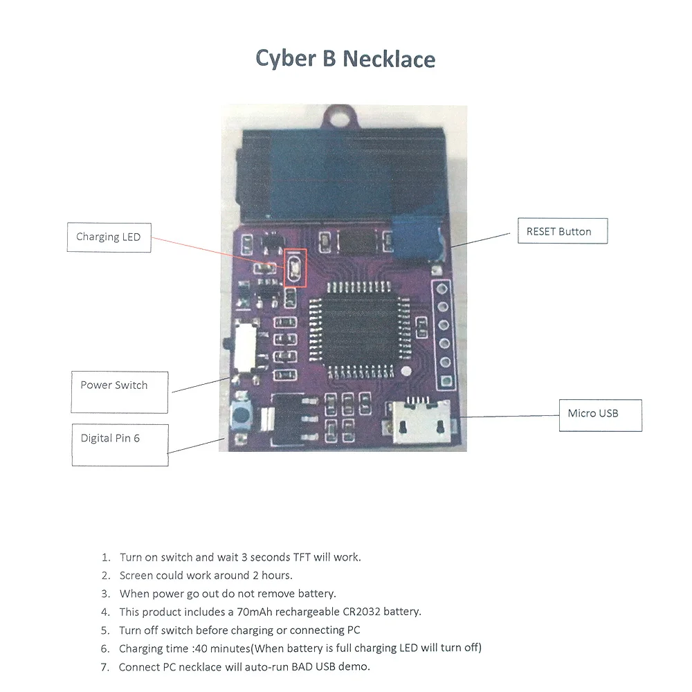Ожерелье DSTIKE Cyber B плохой USB | Электроника