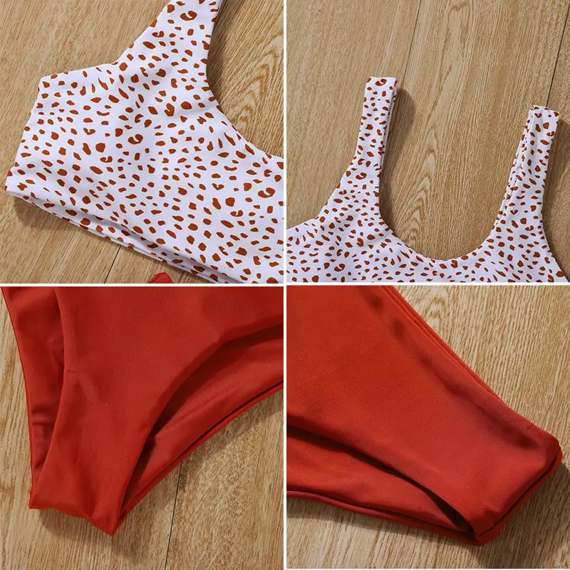 

2021 Women Push Up Swimsuits Bikini Biquini Strap Swim Bathing Suits Female High Waist Bikinis Set Swimwear