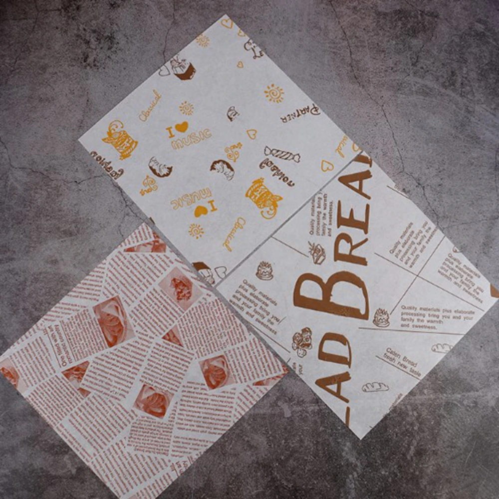 Масло Бумага пищевая вощеная бумага упаковочная машина с Хлеб Гамбургер