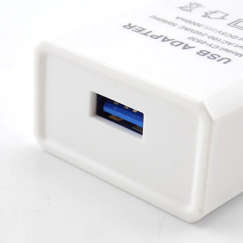 

5pcs 5V 3A Travel USB Adapter Phone Charger Power Supply Adapter Wall Desktop Charging Power Bank Black White Electron U27