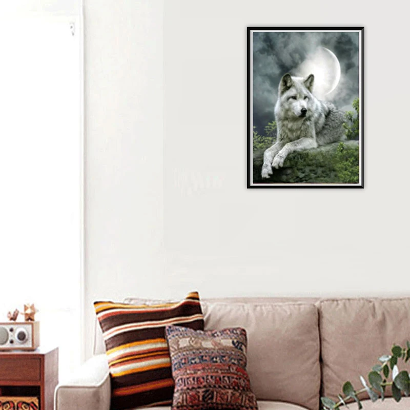 DIY 5D алмазная картина мультфильм животное пейзаж цветок круглая Алмазная мозаика