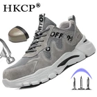 Новые рабочие ботинки, защитная обувь со стальным носком, мужские рабочие кроссовки, непробиваемые ботинки, защитная обувь для мужчин, мужские защитные ботинки, 46