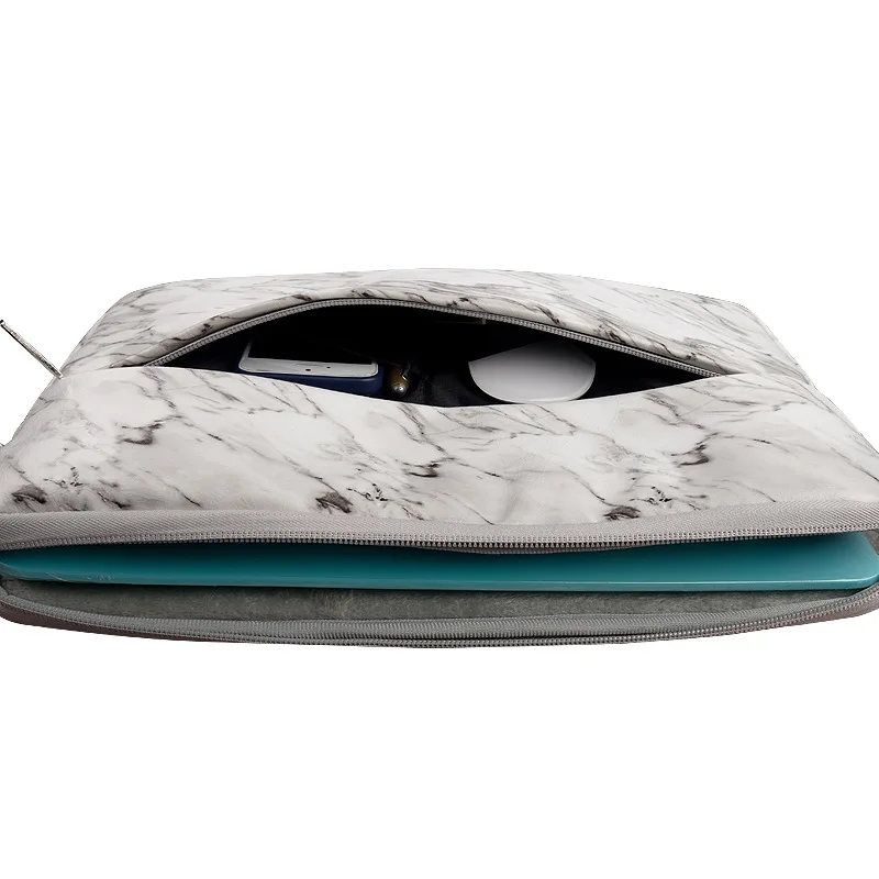 marble laptop sleeve 14 15 4 15 6 inch notebook bag for macbook air pro 13 15 case cover for xiaomi hp lenovo dell coque pouce free global shipping