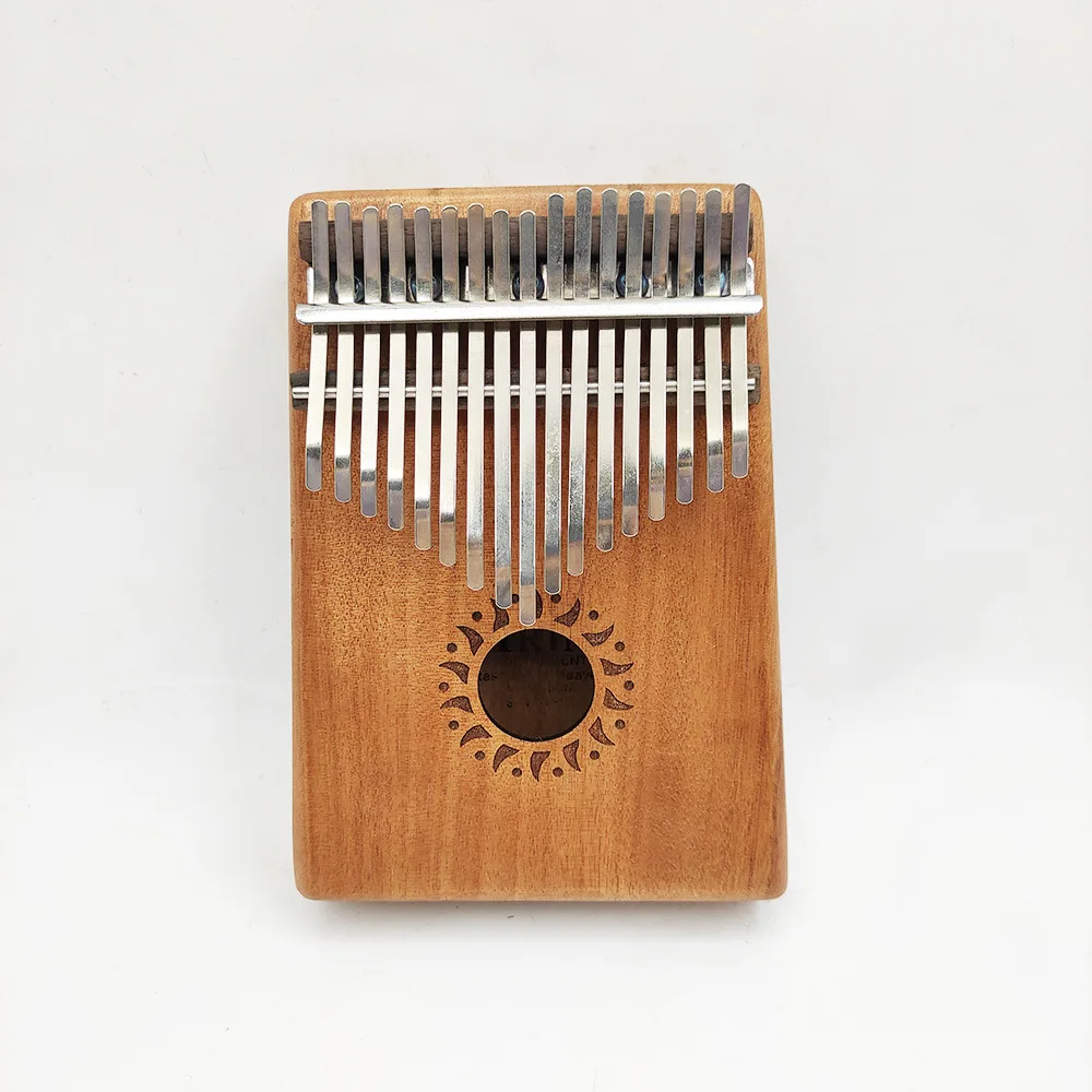 

17-Tone Mahogany Kalimba Thumb Piano For Beginners Portable Instrument Musical Practice