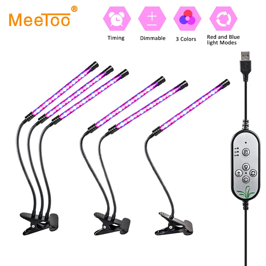 Светодиодный светильник для выращивания растений 3 головки|Промышленные