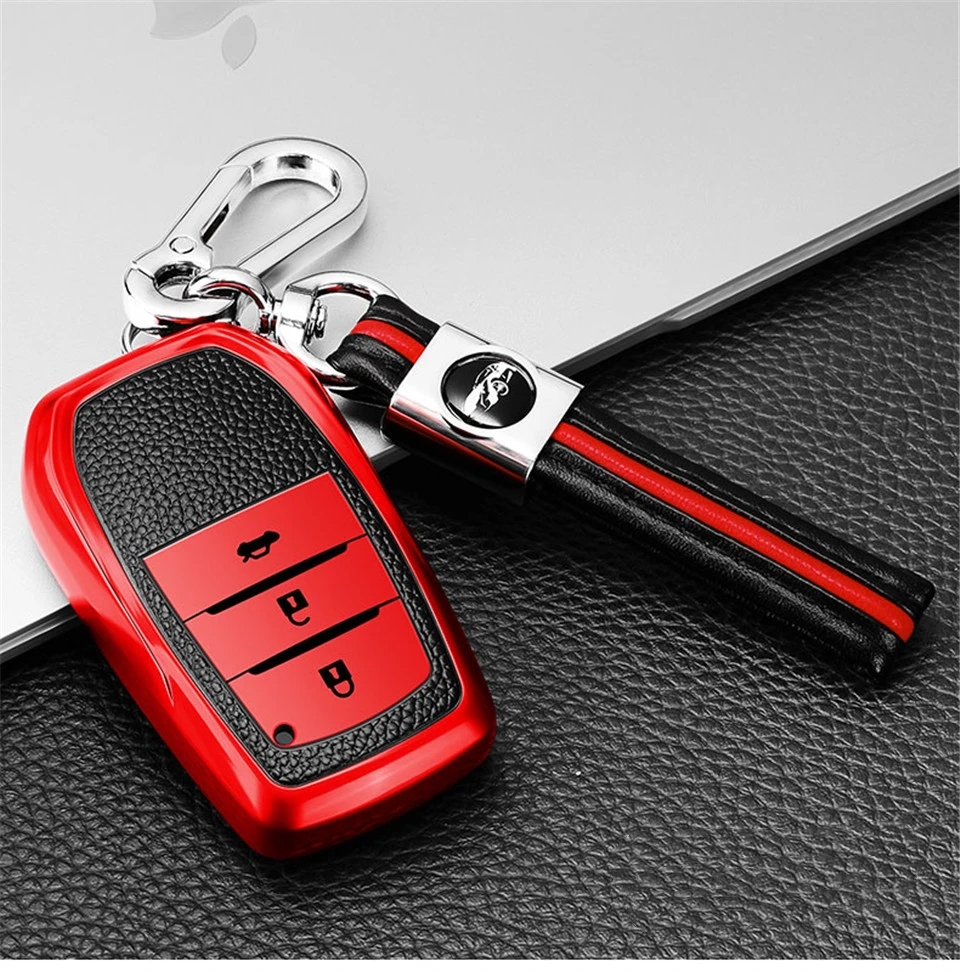 Чехол для автомобильного ключа Toyota чехол Chr Rav4 Auris Avensis Prius Aygo Camry Corolla Land Cruiser 200 Prado