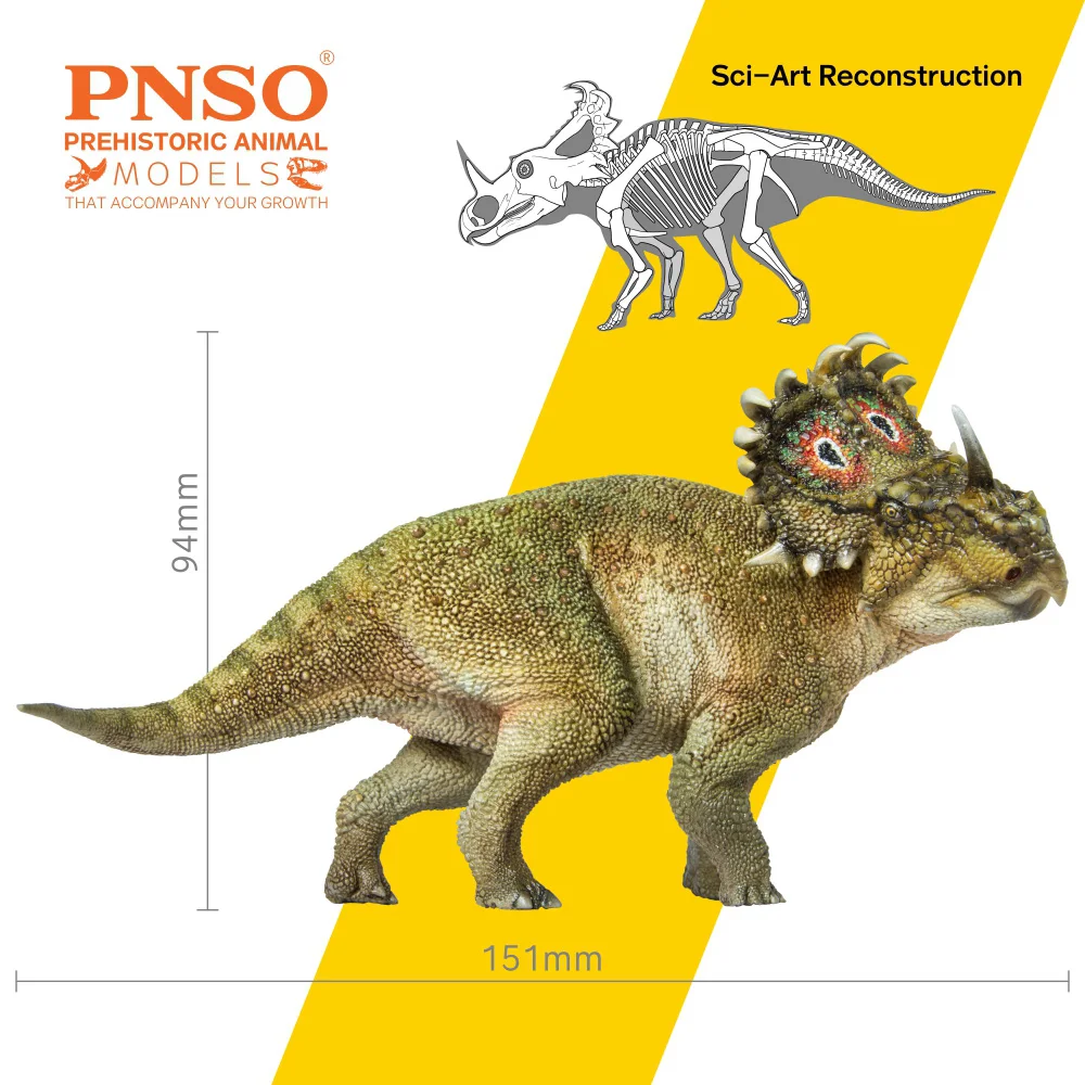 PNSO-modelo de dinosaurio preantiguo: 40 a-qi, Sinoceratops-1