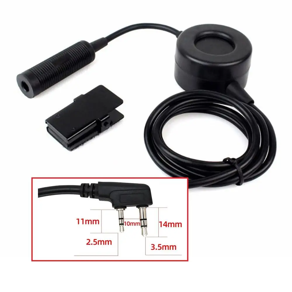 Тактическая тактическая TCI PTT Военная гарнитура адаптер подходит для охотничьей