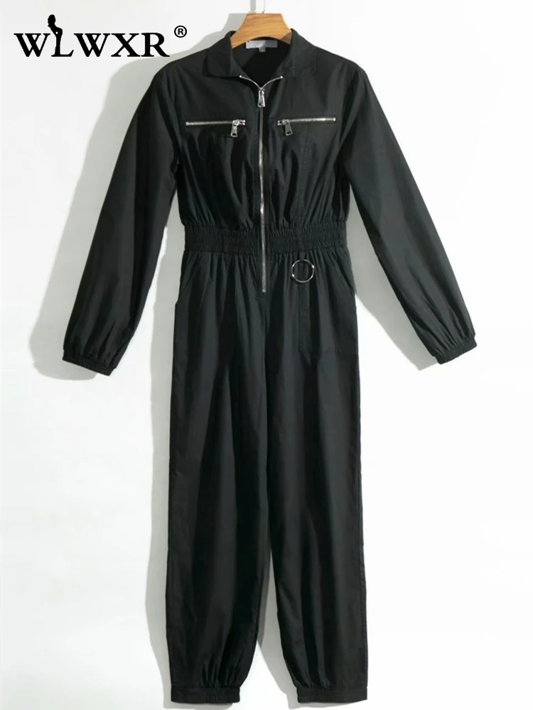 WLWXR Осень зима повседневный сексуальный Облегающий комбинезон для женщин