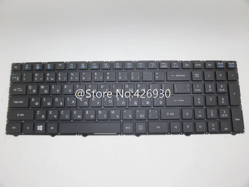 Клавиатура для ноутбука DEXP Atlas H107 H108 H110 H117 H118 H119 RU русская черная без рамки