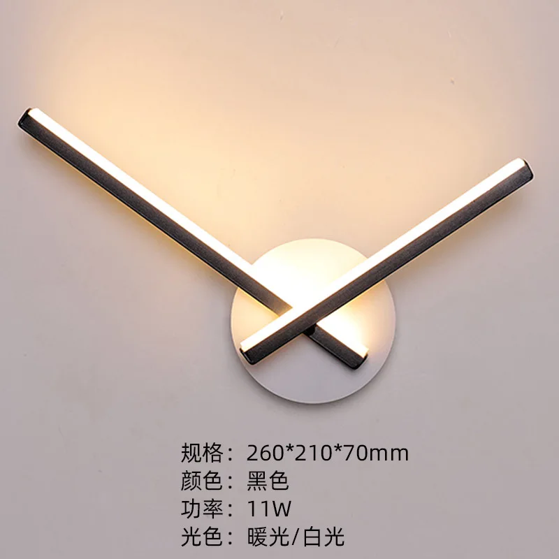 Современные минималистичные алюминиевые настенные лампы для гостиной ванной