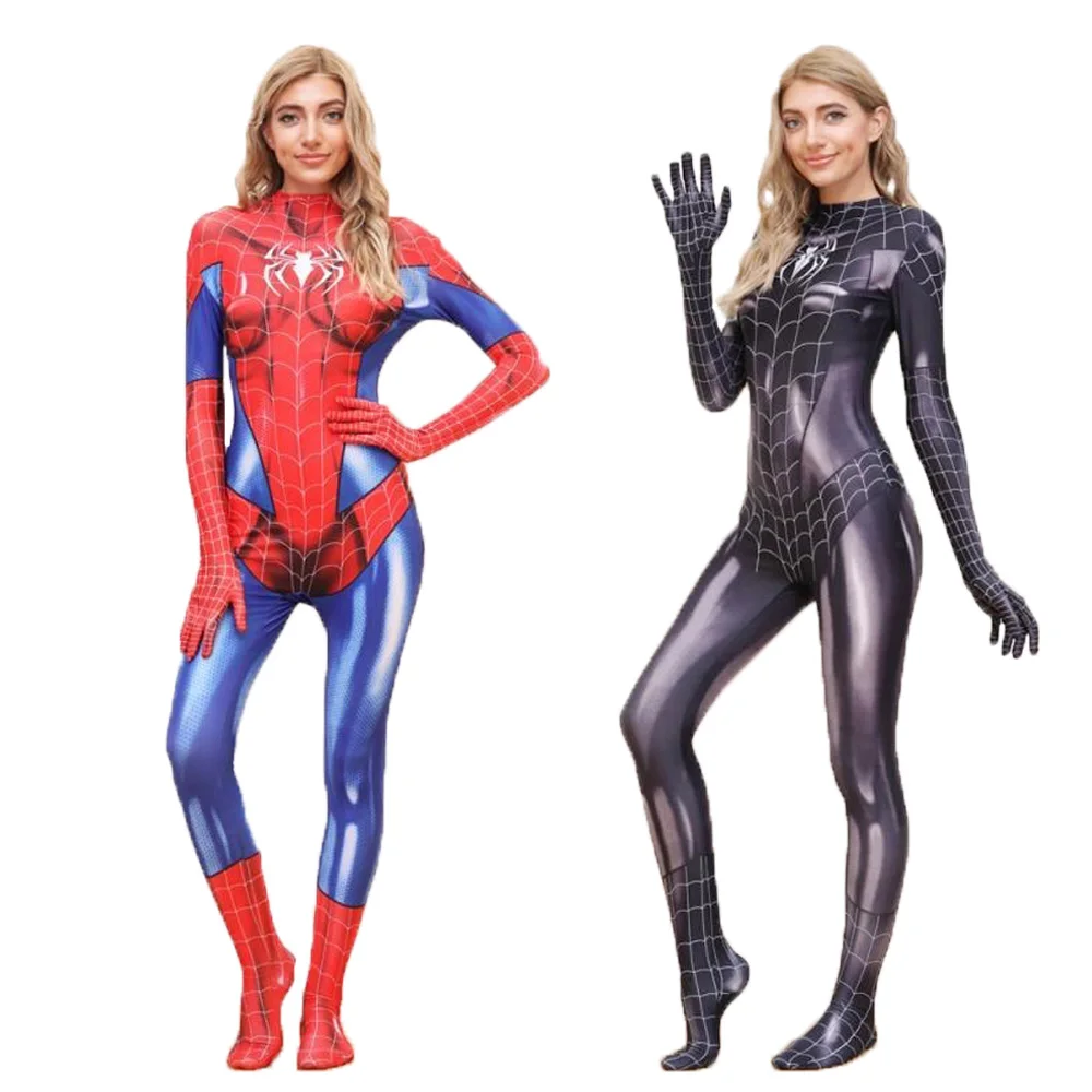 

Halloween Women Black Cat Symbiote Mary Jane Girls Cosplay Costume Female MJ Costumes For Adult