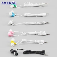 100pcslot cheapest gift earphone for school wholesale wired super 3 5mm colorful headset earbud for iphone samsung mp3 4