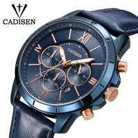 cadisen mens watch chronograph waterproof 3atm quartz wristwatch clock relogio masculino promotion only for first 30th orders