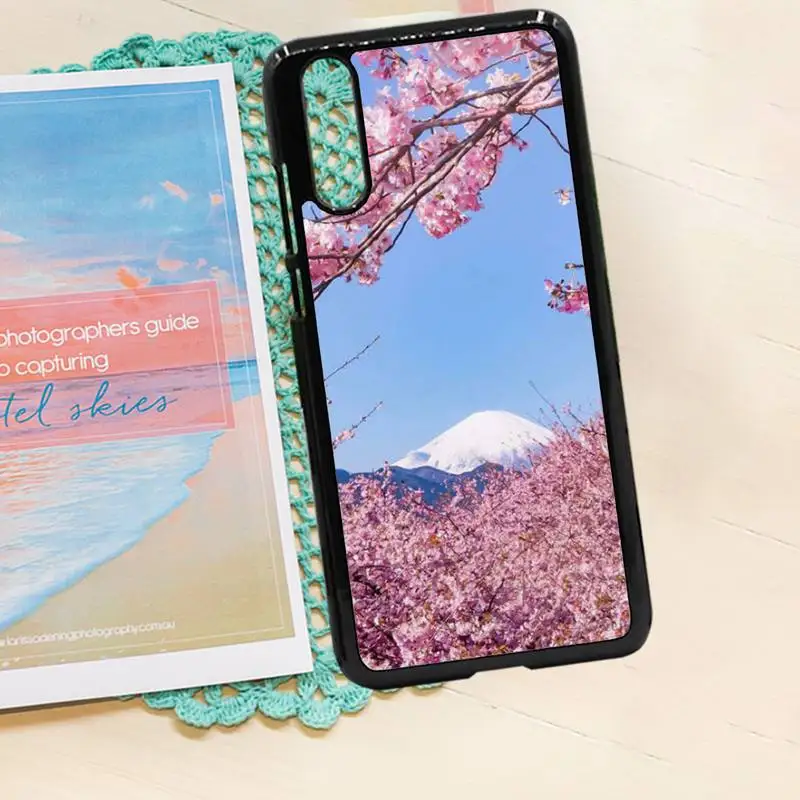 

Sakura beautiful Pink Flower high quality Anti-fall Phone Case PC for iPhone 11 12 pro XS MAX 8 7 6 6S Plus X 5S SE 2020 XR