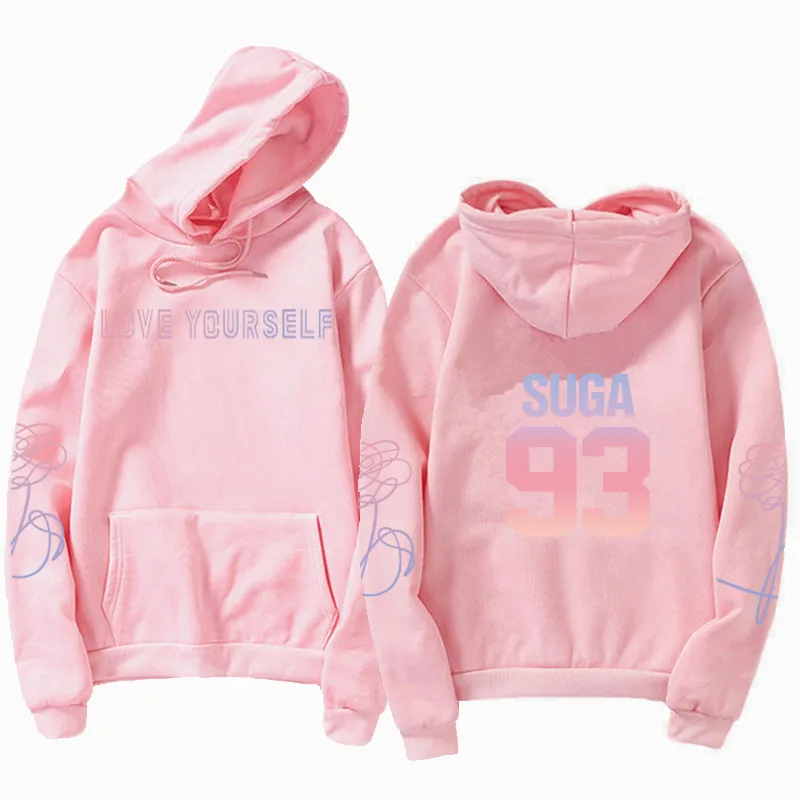 Jung kook suga v love yourself худи унисекс casual Корейская повседневная кофта с капюшоном kpop bangtan толстовка для мальчиков