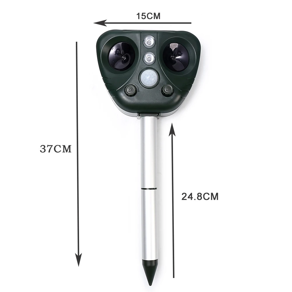 

Solar Powered UltrasOnic Outdoor Animal Repeller Motion Sensor Flash Light Dog Cat Raccoon Rabbit Animal Dispeller Dropshipping