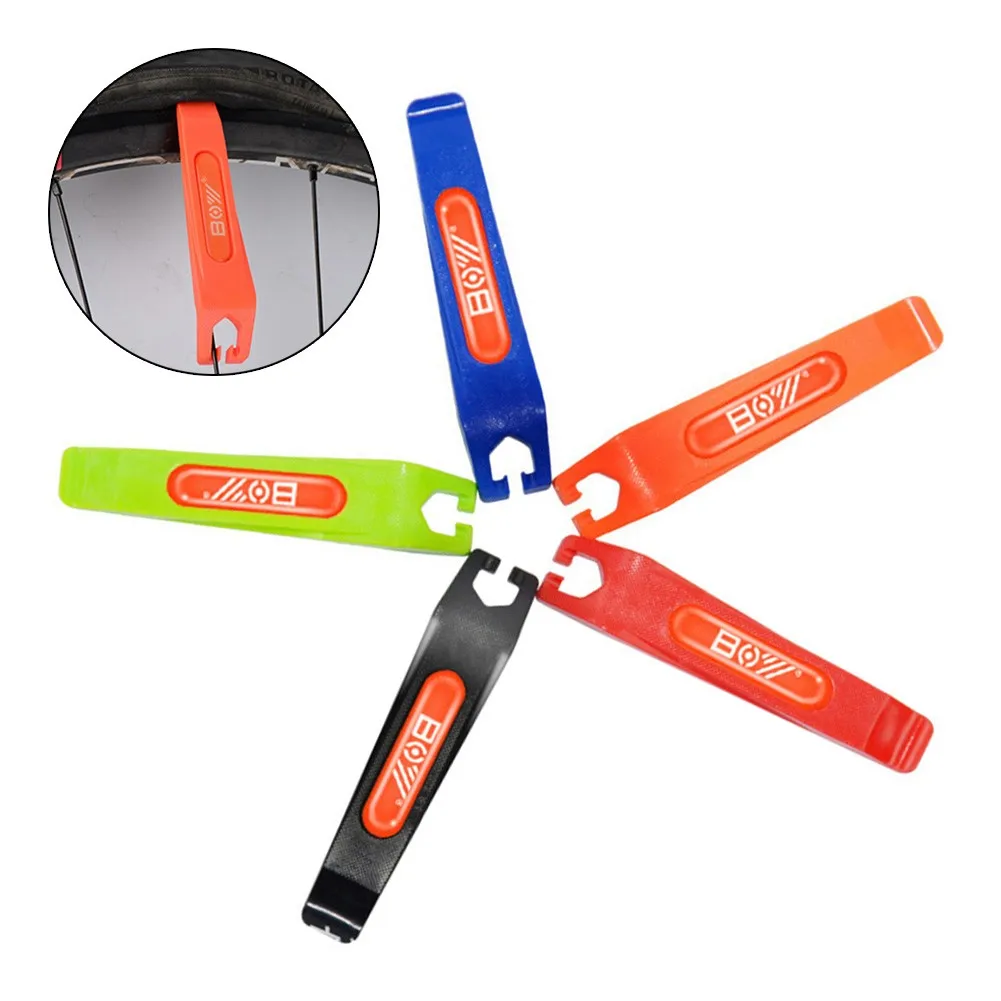 

1pc Nylon Bicycle Tire Levers Lightweight Tyre Pry Bar MTB Mountain Bike Wheel Repair Opener Remover Tool Cycling Random Color