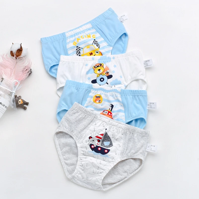2 шт./партия хлопковое нижнее белье для мальчиков от до 9 лет трусы супер детские