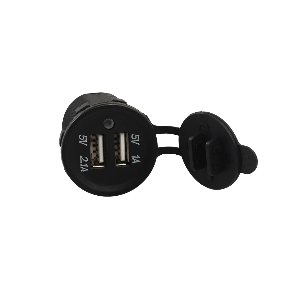 Адаптер для розетки мотоцикла с двумя USB портами|Кабели и коннекторы батарей| |