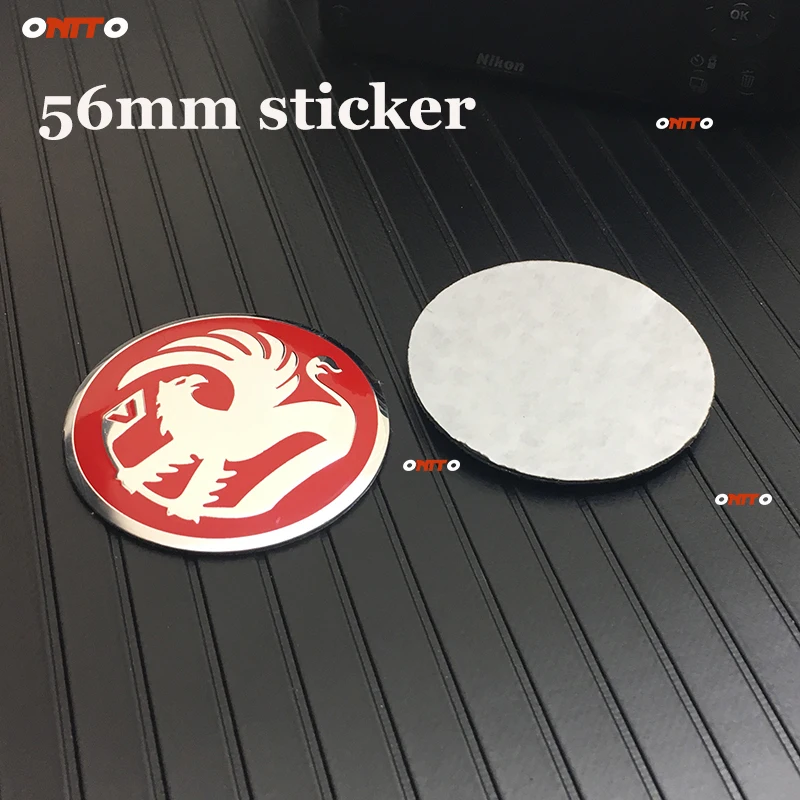 Алюминий красный/черный/новый тип VAUXHALL логотип автомобиля украшения 5 6 см 2 дюйма