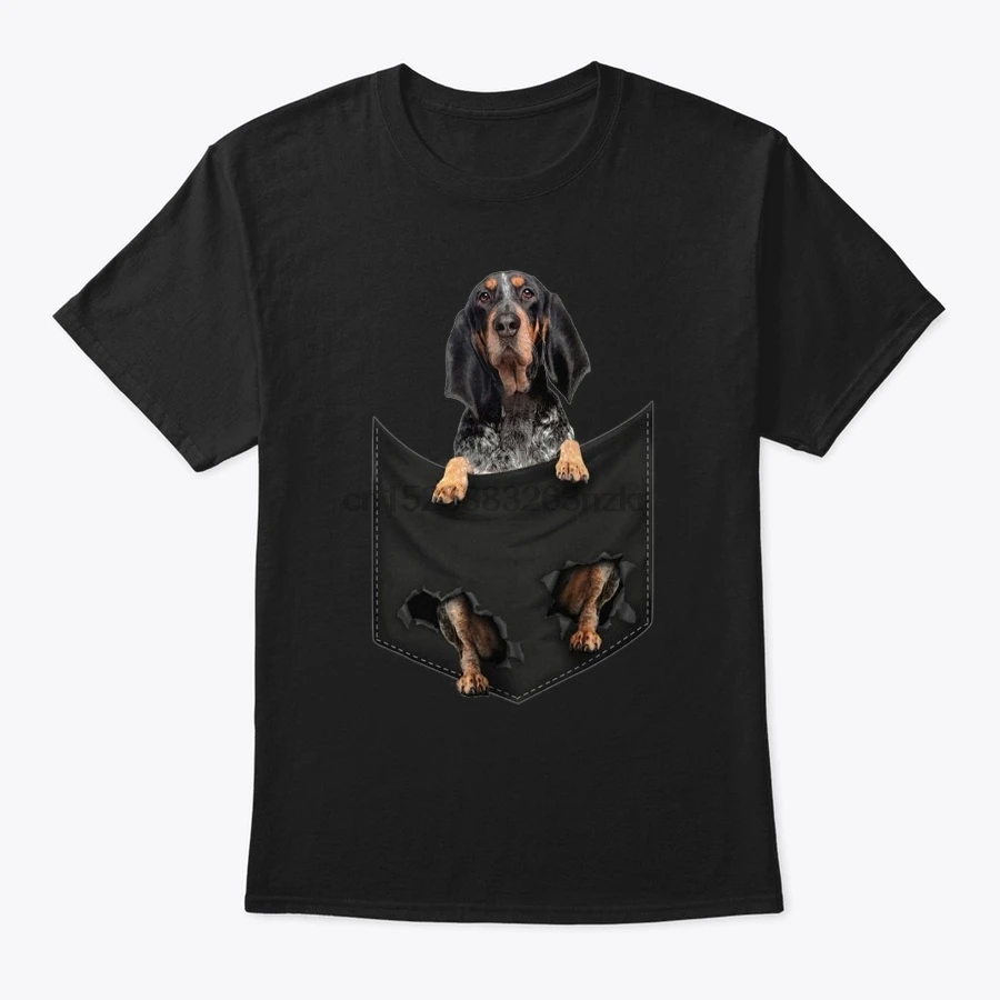 Мужская футболка с карманом Bluetick Coonhound средней длины для женщин и мужчин | одежда